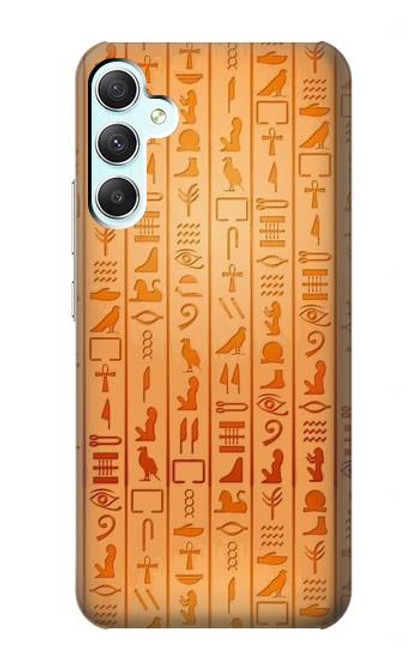 W3440 Egyptian Hieroglyphs Hülle Schutzhülle Taschen und Leder Flip für Samsung Galaxy A34 5G