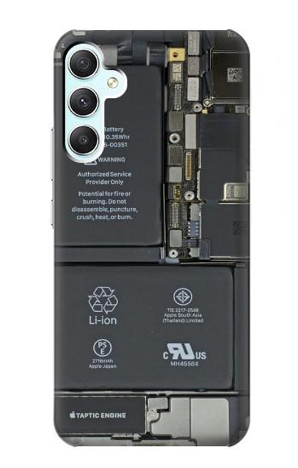 W3467 Inside Mobile Phone Graphic Hülle Schutzhülle Taschen und Leder Flip für Samsung Galaxy A34 5G
