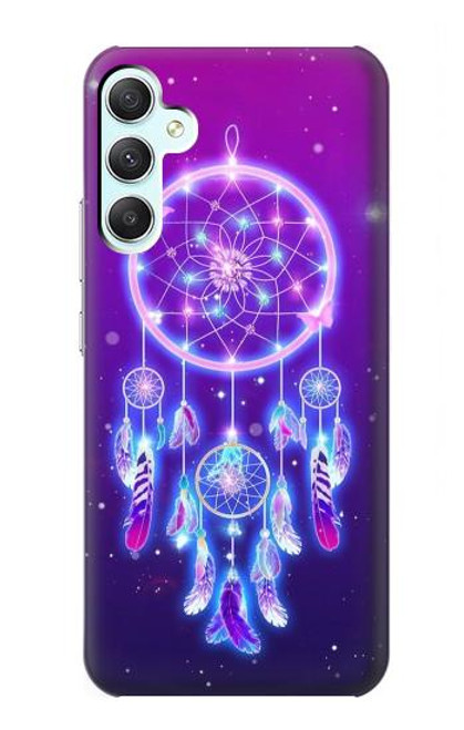 W3484 Cute Galaxy Dream Catcher Hülle Schutzhülle Taschen und Leder Flip für Samsung Galaxy A34 5G