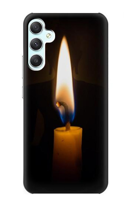 W3530 Buddha Candle Burning Hülle Schutzhülle Taschen und Leder Flip für Samsung Galaxy A34 5G