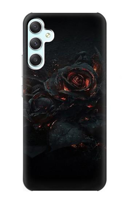 W3672 Burned Rose Hülle Schutzhülle Taschen und Leder Flip für Samsung Galaxy A34 5G