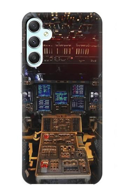 W3836 Airplane Cockpit Hülle Schutzhülle Taschen und Leder Flip für Samsung Galaxy A34 5G