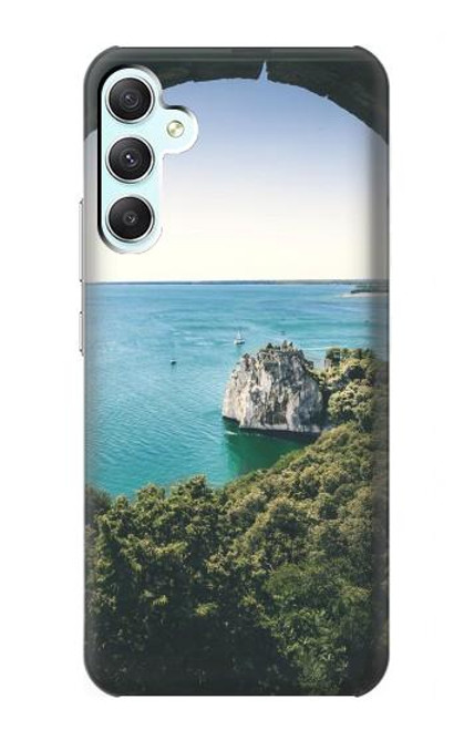 W3865 Europe Duino Beach Italy Hülle Schutzhülle Taschen und Leder Flip für Samsung Galaxy A34 5G