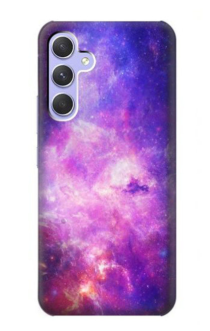 W2207 Milky Way Galaxy Hülle Schutzhülle Taschen und Leder Flip für Samsung Galaxy A54 5G