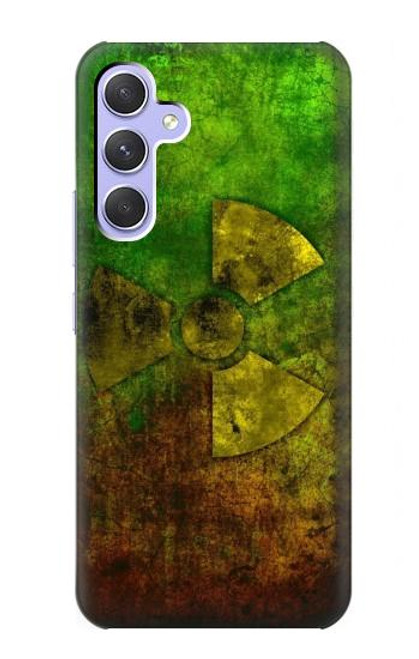 W3202 Radioactive Nuclear Hazard Symbol Hülle Schutzhülle Taschen und Leder Flip für Samsung Galaxy A54 5G