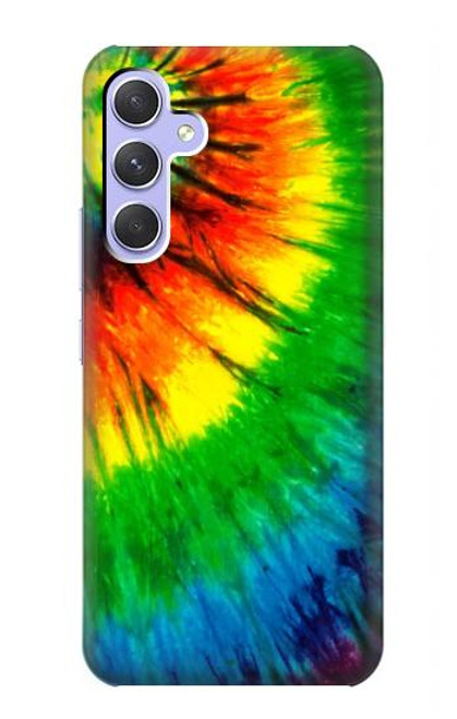 W3422 Tie Dye Hülle Schutzhülle Taschen und Leder Flip für Samsung Galaxy A54 5G