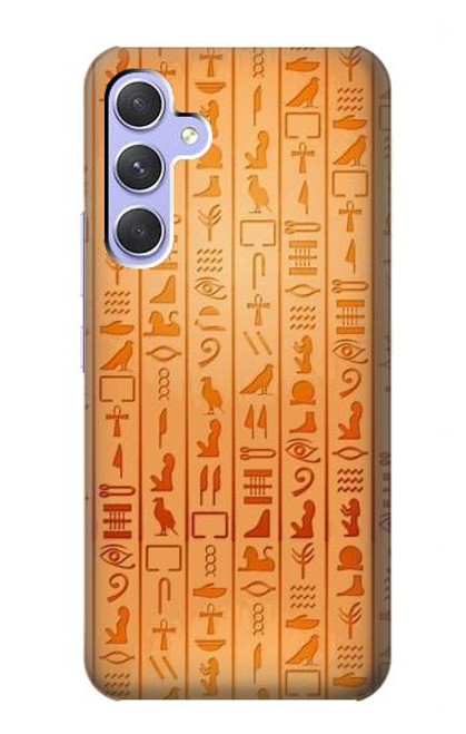 W3440 Egyptian Hieroglyphs Hülle Schutzhülle Taschen und Leder Flip für Samsung Galaxy A54 5G