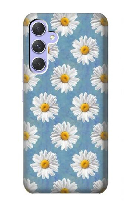 W3454 Floral Daisy Hülle Schutzhülle Taschen und Leder Flip für Samsung Galaxy A54 5G