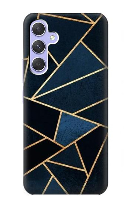 W3479 Navy Blue Graphic Art Hülle Schutzhülle Taschen und Leder Flip für Samsung Galaxy A54 5G