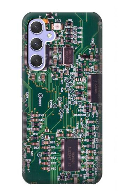 W3519 Electronics Circuit Board Graphic Hülle Schutzhülle Taschen und Leder Flip für Samsung Galaxy A54 5G