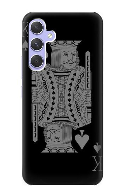 W3520 Black King Spade Hülle Schutzhülle Taschen und Leder Flip für Samsung Galaxy A54 5G