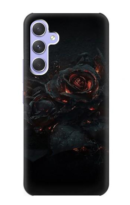 W3672 Burned Rose Hülle Schutzhülle Taschen und Leder Flip für Samsung Galaxy A54 5G