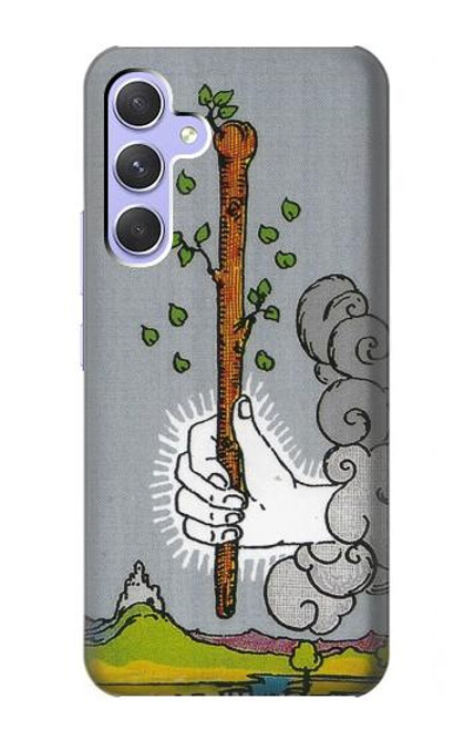 W3723 Tarot Card Age of Wands Hülle Schutzhülle Taschen und Leder Flip für Samsung Galaxy A54 5G