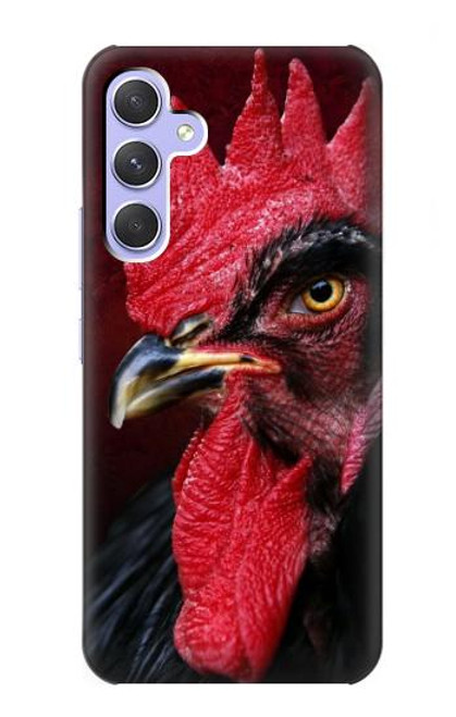 W3797 Chicken Rooster Hülle Schutzhülle Taschen und Leder Flip für Samsung Galaxy A54 5G