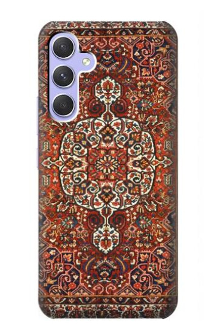 W3813 Persian Carpet Rug Pattern Hülle Schutzhülle Taschen und Leder Flip für Samsung Galaxy A54 5G