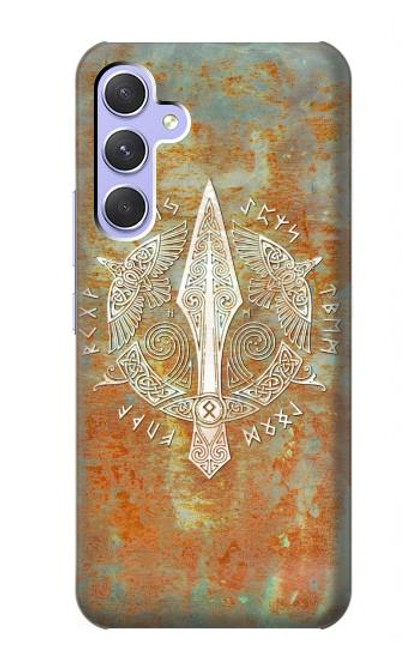 W3827 Gungnir Spear of Odin Norse Viking Symbol Hülle Schutzhülle Taschen und Leder Flip für Samsung Galaxy A54 5G