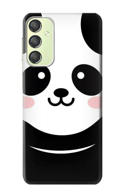 W2662 Cute Panda Cartoon Hülle Schutzhülle Taschen und Leder Flip für Samsung Galaxy A24 4G