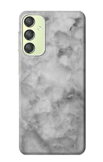 W2845 Gray Marble Texture Hülle Schutzhülle Taschen und Leder Flip für Samsung Galaxy A24 4G