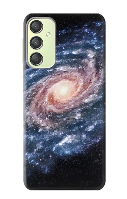 W3192 Milky Way Galaxy Hülle Schutzhülle Taschen und Leder Flip für Samsung Galaxy A24 4G