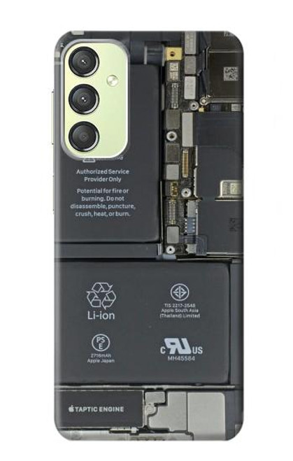 W3467 Inside Mobile Phone Graphic Hülle Schutzhülle Taschen und Leder Flip für Samsung Galaxy A24 4G