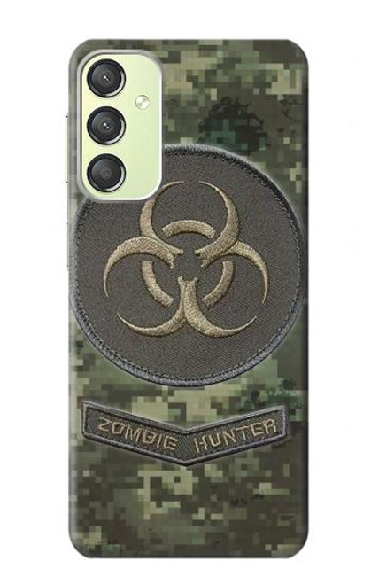 W3468 Biohazard Zombie Hunter Graphic Hülle Schutzhülle Taschen und Leder Flip für Samsung Galaxy A24 4G