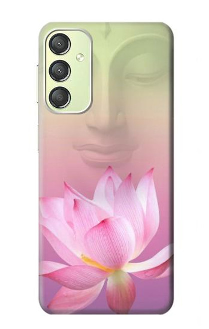 W3511 Lotus flower Buddhism Hülle Schutzhülle Taschen und Leder Flip für Samsung Galaxy A24 4G