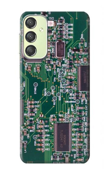 W3519 Electronics Circuit Board Graphic Hülle Schutzhülle Taschen und Leder Flip für Samsung Galaxy A24 4G