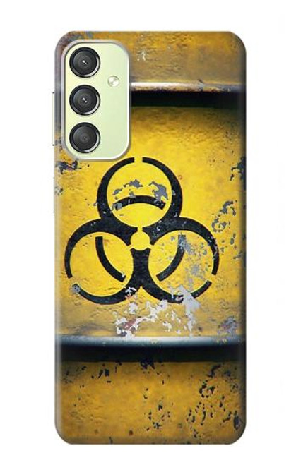 W3669 Biological Hazard Tank Graphic Hülle Schutzhülle Taschen und Leder Flip für Samsung Galaxy A24 4G