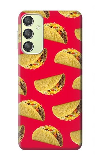 W3755 Mexican Taco Tacos Hülle Schutzhülle Taschen und Leder Flip für Samsung Galaxy A24 4G