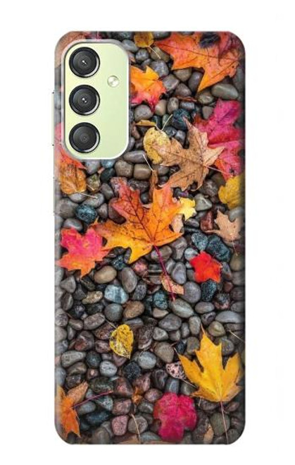 W3889 Maple Leaf Hülle Schutzhülle Taschen und Leder Flip für Samsung Galaxy A24 4G