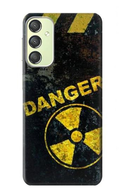W3891 Nuclear Hazard Danger Hülle Schutzhülle Taschen und Leder Flip für Samsung Galaxy A24 4G
