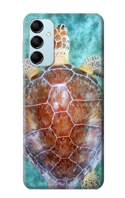 W1424 Sea Turtle Hülle Schutzhülle Taschen und Leder Flip für Samsung Galaxy M14