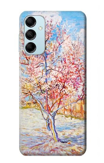 W2450 Van Gogh Peach Tree Blossom Hülle Schutzhülle Taschen und Leder Flip für Samsung Galaxy M14