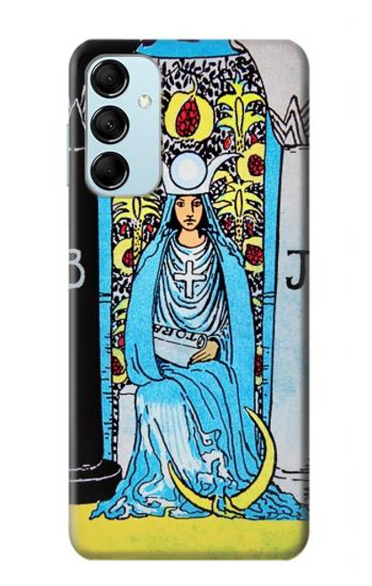 W2837 The High Priestess Vintage Tarot Card Hülle Schutzhülle Taschen und Leder Flip für Samsung Galaxy M14