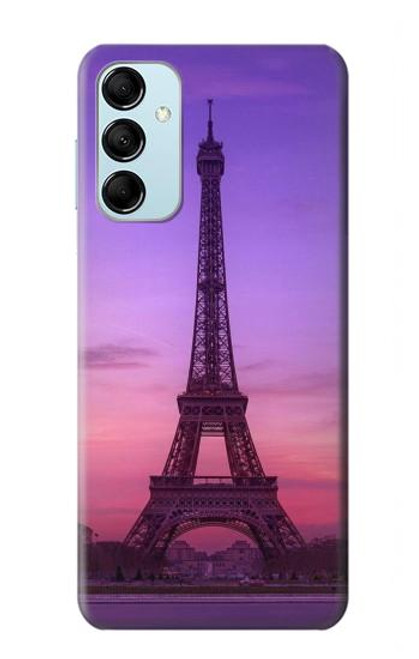 W3447 Eiffel Paris Sunset Hülle Schutzhülle Taschen und Leder Flip für Samsung Galaxy M14