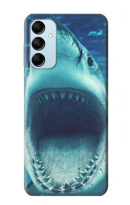 W3548 Tiger Shark Hülle Schutzhülle Taschen und Leder Flip für Samsung Galaxy M14