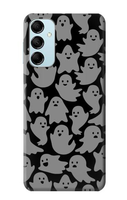 W3835 Cute Ghost Pattern Hülle Schutzhülle Taschen und Leder Flip für Samsung Galaxy M14