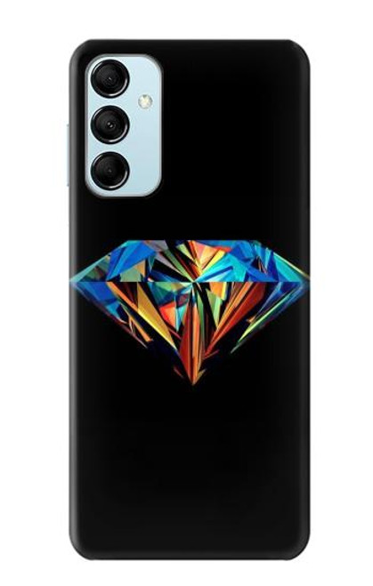 W3842 Abstract Colorful Diamond Hülle Schutzhülle Taschen und Leder Flip für Samsung Galaxy M14