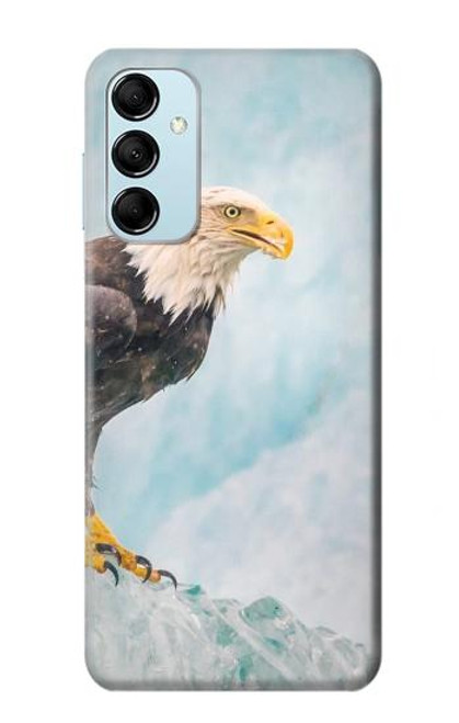 W3843 Bald Eagle On Ice Hülle Schutzhülle Taschen und Leder Flip für Samsung Galaxy M14