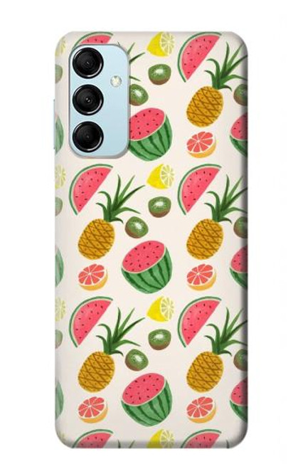 W3883 Fruit Pattern Hülle Schutzhülle Taschen und Leder Flip für Samsung Galaxy M14