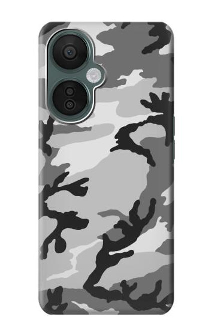 W1721 Snow Camouflage Graphic Printed Hülle Schutzhülle Taschen und Leder Flip für OnePlus Nord CE 3 Lite, Nord N30 5G