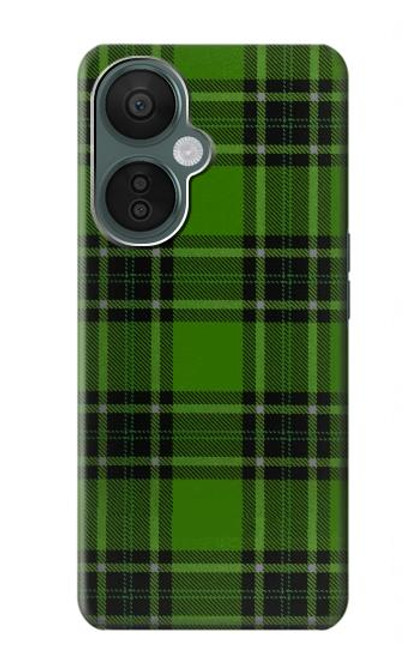 W2373 Tartan Green Pattern Hülle Schutzhülle Taschen und Leder Flip für OnePlus Nord CE 3 Lite, Nord N30 5G