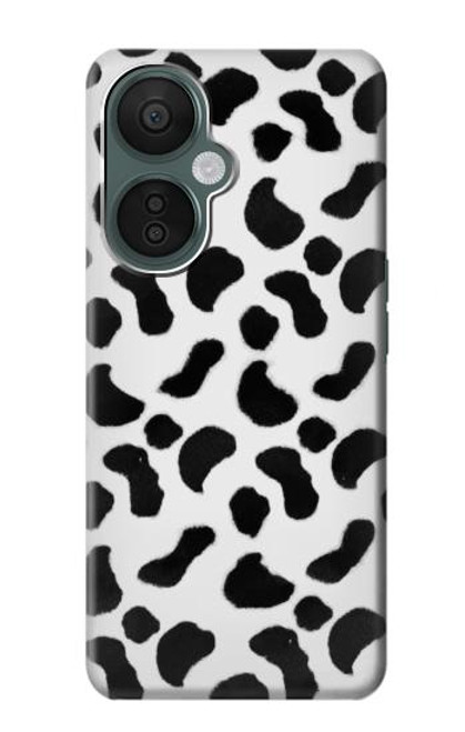 W2728 Dalmatians Texture Hülle Schutzhülle Taschen und Leder Flip für OnePlus Nord CE 3 Lite, Nord N30 5G