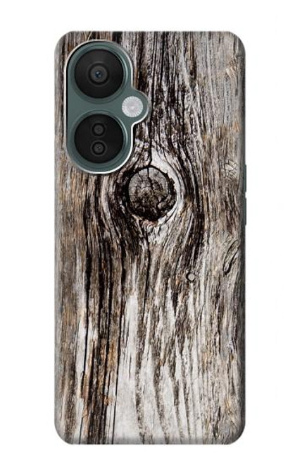 W2844 Old Wood Bark Graphic Hülle Schutzhülle Taschen und Leder Flip für OnePlus Nord CE 3 Lite, Nord N30 5G