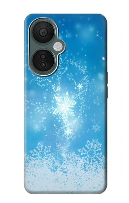 W2923 Frozen Snow Spell Magic Hülle Schutzhülle Taschen und Leder Flip für OnePlus Nord CE 3 Lite, Nord N30 5G