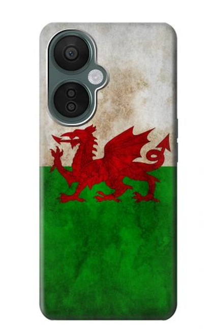 W2976 Wales Football Soccer Flag Hülle Schutzhülle Taschen und Leder Flip für OnePlus Nord CE 3 Lite, Nord N30 5G