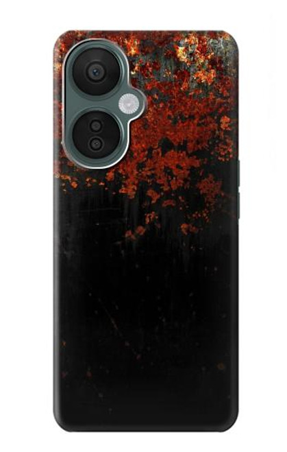 W3071 Rusted Metal Texture Graphic Hülle Schutzhülle Taschen und Leder Flip für OnePlus Nord CE 3 Lite, Nord N30 5G