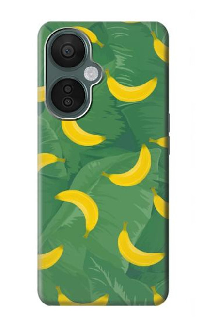 W3286 Banana Fruit Pattern Hülle Schutzhülle Taschen und Leder Flip für OnePlus Nord CE 3 Lite, Nord N30 5G