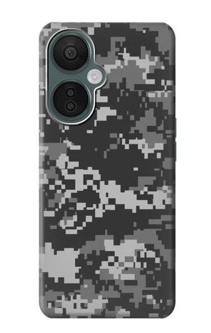 W3293 Urban Black Camo Camouflage Hülle Schutzhülle Taschen und Leder Flip für OnePlus Nord CE 3 Lite, Nord N30 5G