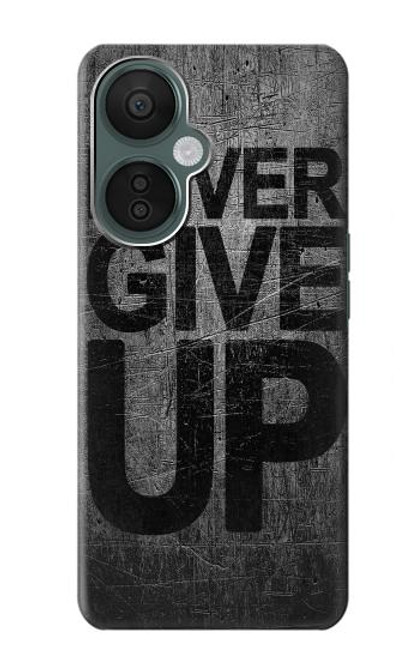 W3367 Never Give Up Hülle Schutzhülle Taschen und Leder Flip für OnePlus Nord CE 3 Lite, Nord N30 5G